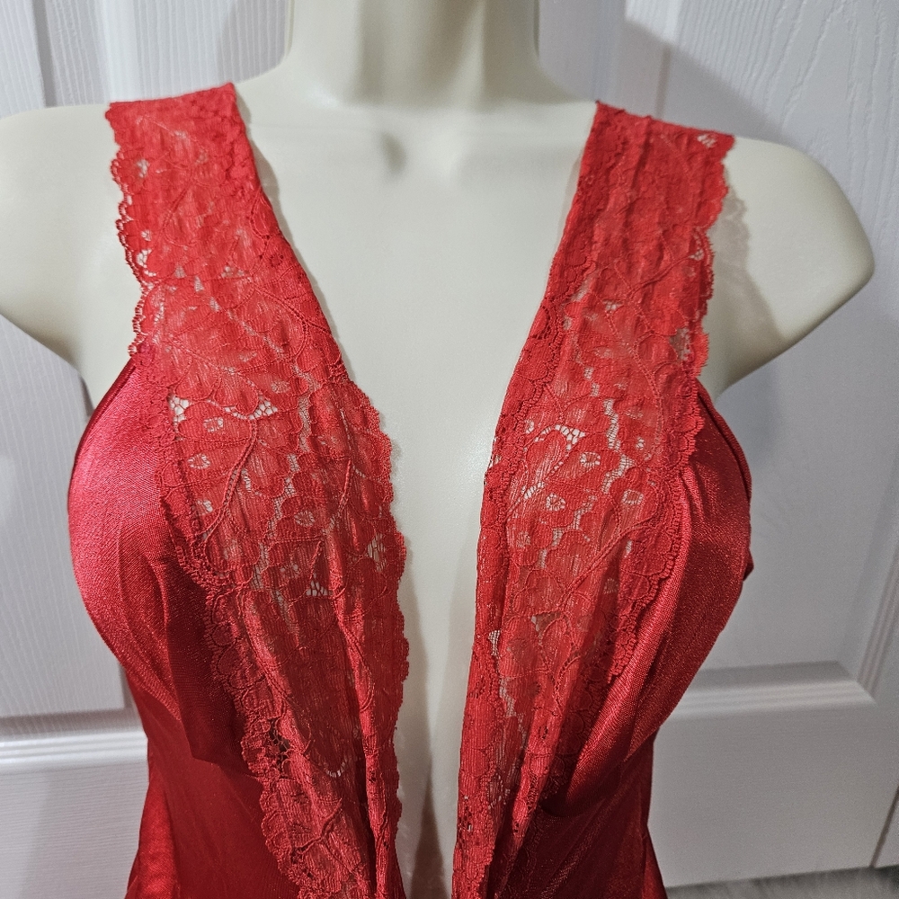 Vintage Elegant Red Lace Nithgrown